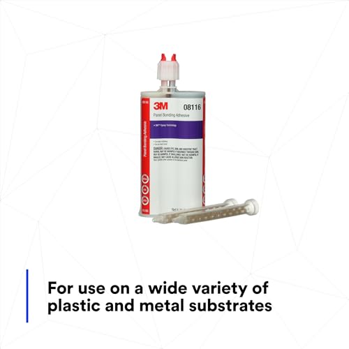 3M Panel Bonding Adhesive, 08116, 200 ml/6.75 fl oz Cartridge, Black - color: Black, style: Panel Bonding 08116