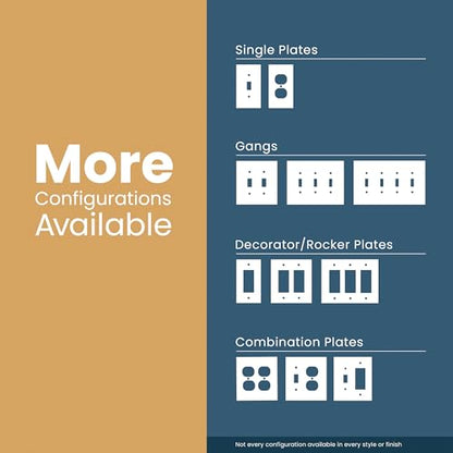 Franklin Brass Classic Architecture (1-Pack) Decorative Light Switch Cover Pure White 2-Gang Wall Plate Double Toggle Plate Covers Electrical Outlet Guard W35244-PW-C - size: 1 Count (Pack of 1), style: Switch