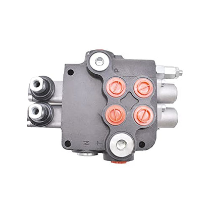 kimllier 2 Spool Hydraulic Directional Control Valve 21GPM 3600PSI - size: 2 Spool 21 GPM, style: SAE