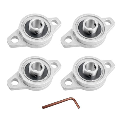 4PCS KFL001 Pillow Block Bearing Flange Mounted Bearing 8mm Bore