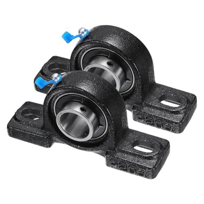uxcell 2pcs UCP205-16 Pillow Block Bearings 1" Bore Bearing Units Cast Steel Flange Mounted Bearing Housing - size: UCP205-16 ID 1"