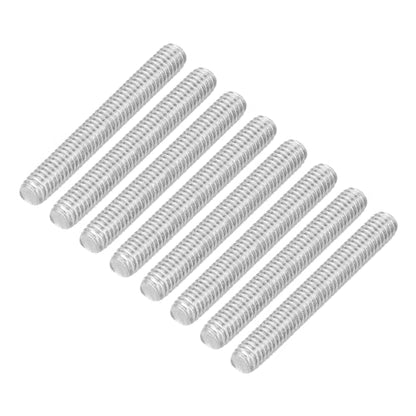 uxcell 8Pcs Fully Threaded Rod, M4 x 30mm 304 Stainless Steel Right Hand Thread Bar Studs M4-0.7 Thread Pitch for Furniture Machinery Assembly - size: M4 x 30mm