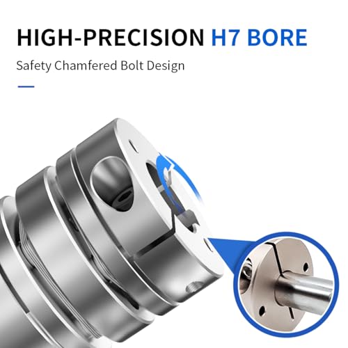 10mm to 12mm Flexible Diaphragm Coupling, D32 L28 Aluminium 1 Diaphragm Motor Shaft Coupler for 3D Printer CNC Machine Servo Stepped Motor - color: FDC-32x28-10x12