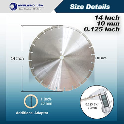 14 Inch Diamond Saw Blade 10pcs,General Purpose Segmented - size: 14" LSS 10PCS