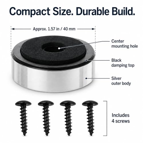 Speaker Isolation Pads EVA Rubber 40mm 4-Pack for Turntable Amplifier