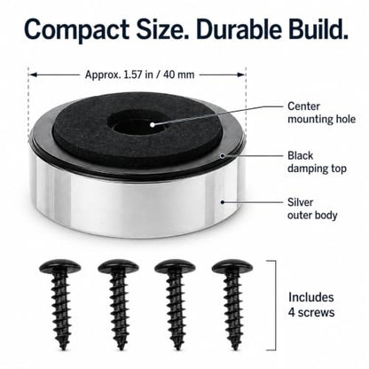Speaker Isolation Pads EVA Rubber 40mm 4-Pack for Turntable Amplifier