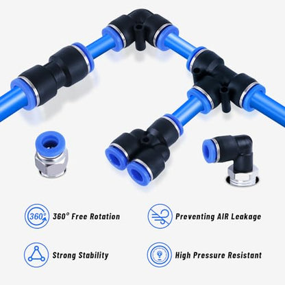 53 Pcs Quick Connect Air Hose Fittings Kit - size: 53PCS