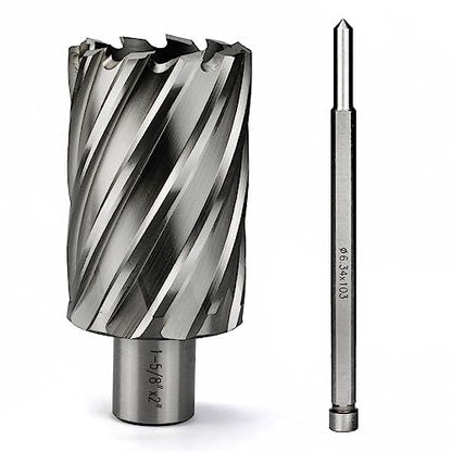Annular Cutter JESTUOUS 3/4 Inch Weldon Shank 1-5/8 Cut Dia 2 Cut Depth