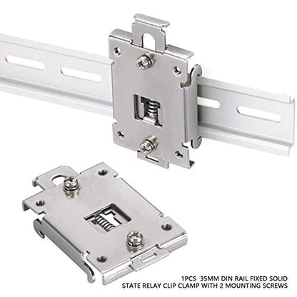 DIN Rail Mounting Adapter for Single Phase Solid State Relay - 1PCS Rail Mounting Bracket