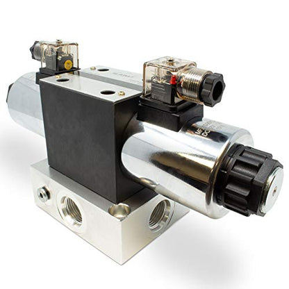 Electric Hydraulic Double Acting Directional Control Valve, 1 Spool, 25 GPM (A Spool, Controls Double Acting Cylinders, 24 Volt) - style: A Spool (Controls Double Acting Cylinders) 24 Volt