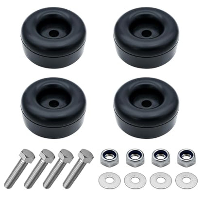 Trailer Ramp Door Rubber Bumpers 2.5" Round Rubber Bump Stops 4-Pack