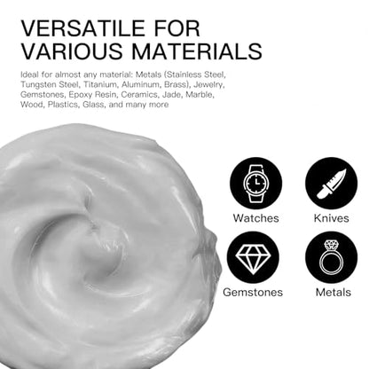 Diamond Paste Polishing Compound, 60,000 Grit, 50 G/1.76 Oz, Mirror Finish - size: 60,000Grit, style: 1.78 oz (50g)
