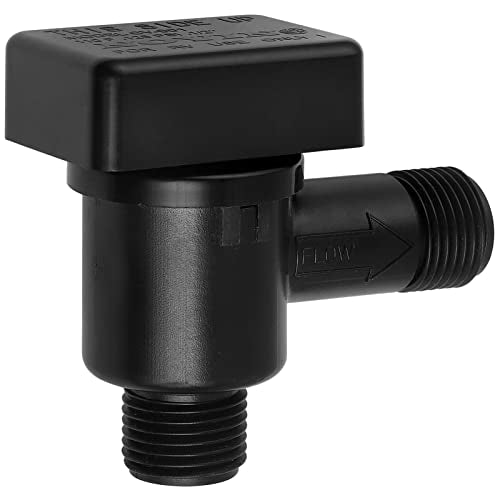 RV Vacuum Breaker Check Valve,Camper RV Black Tank Flush Check Valve - color: Black