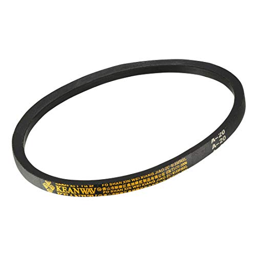 uxcell A20 Drive V-Belts 20" Inner Length 13mm Width 8mm Thick JIS Standard A-Section Rubber Drive Transmission Belt - size: 20"