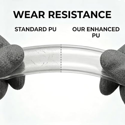 CG WEITENG PNEUMATIC PU Polyurethane Air Tubing, 8mm OD 5mm ID Air Hose Pipe, 16.4 Feet (5m) Flexible Pneumatic Hose for Air Line & Fluid Transfer - White - color: Transparent, size: 5meters-8mmx5mm