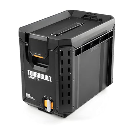 ToughBuilt StackTech Compact Tool Box with Lock and Removable Tray - size: Large