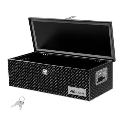 Nilight 30 Inch Truck Tool Box Heavy Duty Aluminum Diamond Plate Toolboxes - size: 30"x13"x9.6"