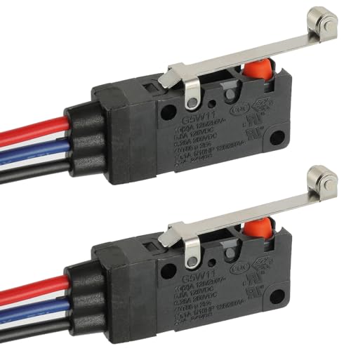 3 PIN Pre-Wired Micro Limit Switch 10A 125 250V - size: 10A, Roller Lever