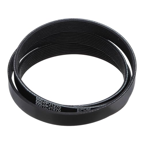uxcell 500J8 PJ V-Ribbed Belt 8 Ribs 50" Length x 0.74" Width x 0.14" Thick, EPDM Poly V Belt, Industrial Transmission Serpentine Belt - size: 500J8