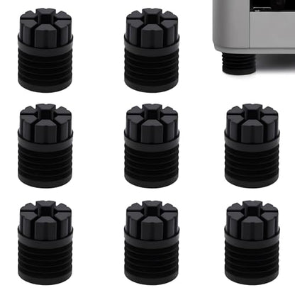 Anti-Vibration Feet for Bambu Lab X1 / X1C / X1E / P1P / P1S – 8 Pack Silicone Shock Absorber Feet, Noise & Vibration Reduction, Stable 3D Printer Accessories - color: X1 / X1C / X1E / P1P / P1S