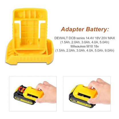 30pas Tool Holders and Battery Holder for Dewalt 20v Wall Mount Hanger Battery Drill Tool Storage Shelf for Milwaukee M18(Yellow) - color: Yellow