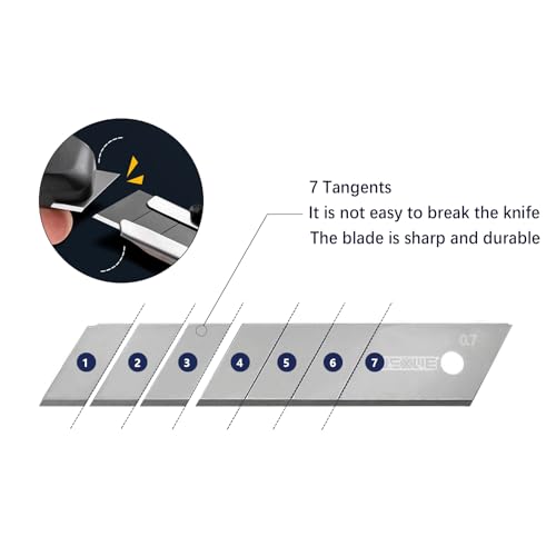 Tools 25mm Utility Knife Replacement Blades,60 Degree Snap Off SK4 Steel Blades for Retractable Cutting Knives, Hobby, Craft Knife, Box Cutter 20PCS - size: 25MM 20PC