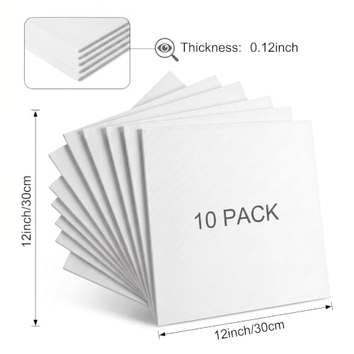 Ceramic Fiber Paper 10 Sheets 12"x12" 0.12" Thick - color: 0.12" Thick-12x 12in