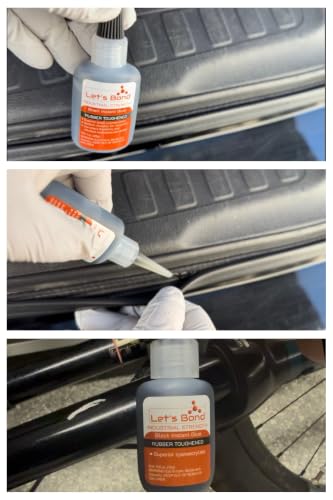 Let's Bond 1 oz Black Premium Cyanoacrylate, Medium Viscosity, 300 CPS - size: 1 oz