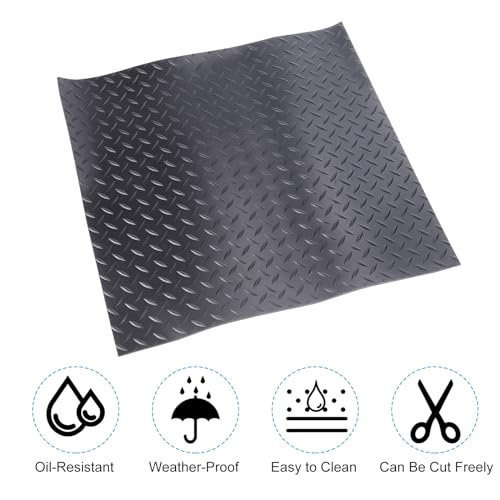 PATIKIL Shock Absorbing Mat Rubber Anti Vibration Pads 20"x20"x0.12" Black