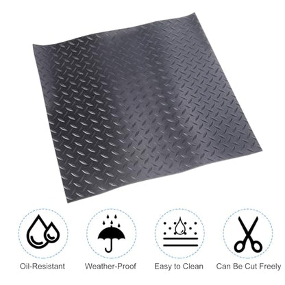 PATIKIL Shock Absorbing Mat Rubber Anti Vibration Pads 20"x20"x0.12" Black