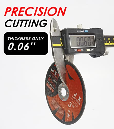 Cut-Off Wheels Cutting Wheel Disc 3" x 1/16''x3/8'' Thin Metal Stainless Steel Cutting Cut Off Disc Blades Grinding Wheel for Angle Grinders - style: 25PCS 3"x 1/16"x3/8"