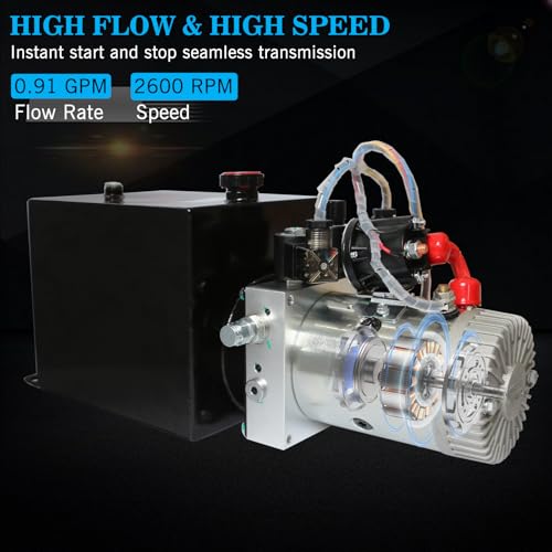 Electric Hydraulic Pump,6 Quart Double Acting Hydraulic Pump - size: 6 Quart Double