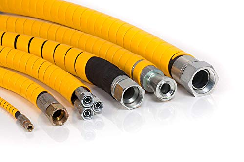 Electriduct 1/2" Heavy Duty Spiral Wrap Hose Protector - 10 Feet - Black - color: Black, size: 0.5 Inch