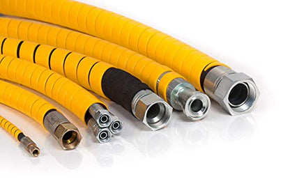 Electriduct 1/2" Heavy Duty Spiral Wrap Hose Protector - 10 Feet - Black - color: Black, size: 0.5 Inch