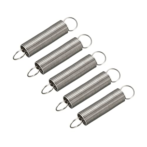 METALLIXITY Extension Spring (0.4x5x25mm/0.016"x0.2"x0.98") 5Pcs, Stainless Steel Tension Spring Wire - for Home Repair Construction Machinery - size: 0.016"x0.2"x0.98"