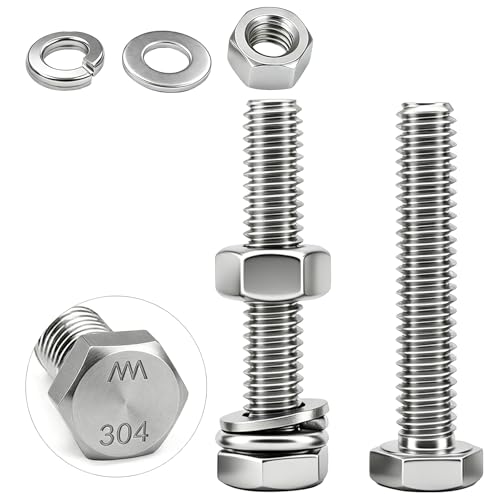 23 Sets 1/4-20x1-3/4 Bolt and Nut Set, Flat & Lock Washers Included,92PCS - size: 1/4-20x1-3/4" 23sets