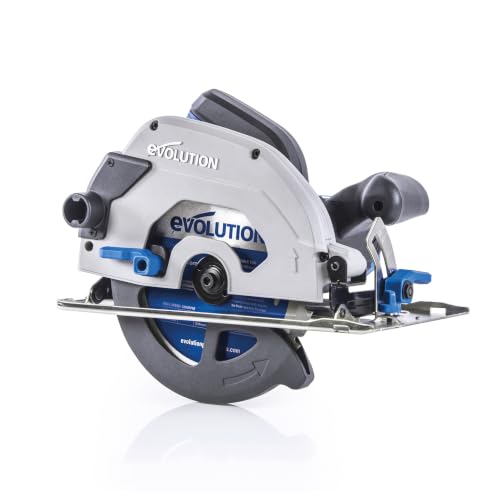 Evolution S185CCSL | 7.25” Metal Cutting Circular Saw | Cuts Steel & More | 7-1/4” TCT Blade Included | 45° Bevel Cuts | Dry-Cut | 15A Corded Power | Accurate, Powerful, Reliable - size: 7-1/4”