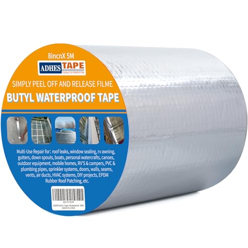 ADHES Upgrade Butyl Tape Waterproof Tape, 1.2mm Thick, 6 inch x 16 feet - size: 150mm x 5m