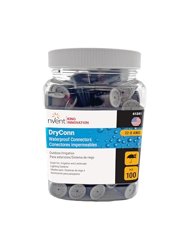 nVent KING INNOVATION 61241 22-8 AWG DryConn Med. Wire Connector, 100ct. - size: 100 pk, style: Min #22/Max #8