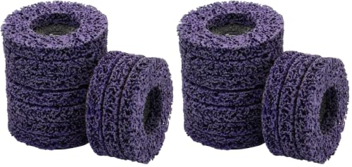 Nakkaa 20 Pack 4" x5/8" Strip Discs Stripping Wheel for Angle Grinder Clean - size: 4" x 5/8" (Pack of 2)