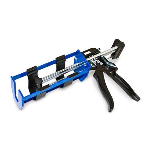 AES Industries 400mL 1:1 Dual Cartridge Applicator Gun for Dispensing Fiberglass Repair Adhesive, Fillers, Structural Epoxies, Plastic Repair Epoxy and Adhesives - size: 400mL