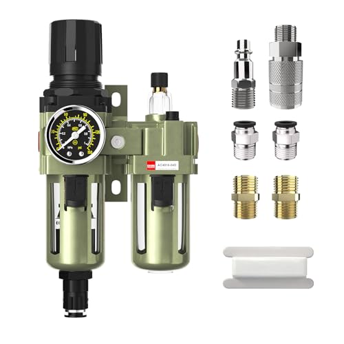 NPT 1/2" Air Compressor Water Separator Filter Pressure Regulator - color: Auto Drain Kit, size: 1/2"NPT