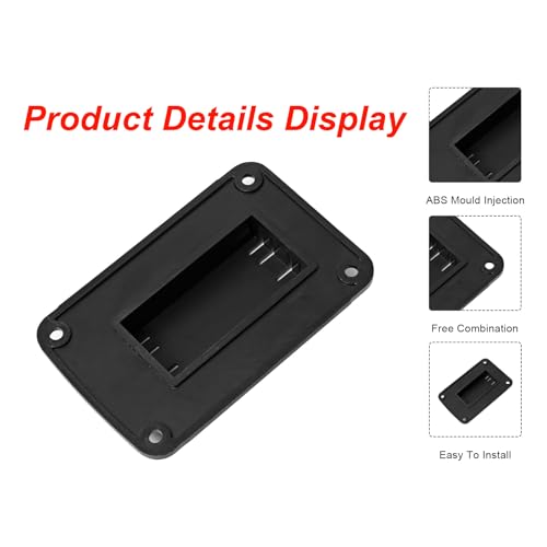 30pas Tool Holders and Battery Holder for Dewalt 20v Wall Mount Hanger Battery Drill Tool Storage Shelf for Milwaukee M18(Black) - color: Black