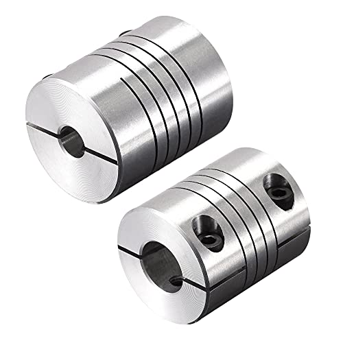 uxcell Motor Shaft 6.35mm to 11mm Helical Beam Coupler Coupling 25mm Dia 30mm Length - size: 6.35mm to 11mm