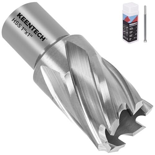 KEENTECH M2AL HSS Annular Cutter,1 Inch Diameter x 1 Inch Depth, - size: 1" dia, style: 1" depth