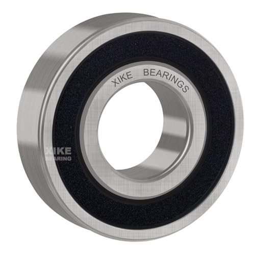 XIKE 4 Pcs 6203-8-2RS Bearings 1/2" x40x12mm, Double Rubber Seals. - size: 6203-8-2RS 1/2"x40x12mm