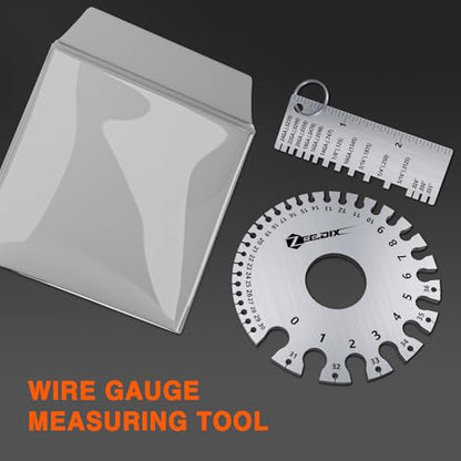 ZeeDix 4 Pcs Stainless Steel Metal Sheets Welding Thickness Gauge - style: Measuring combination-4