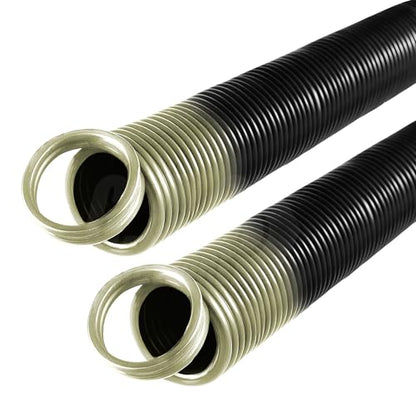 100 lb. Heavy-Duty Double-Looped Garage Door Extension Spring (2-Pack) | Springs for Garage Door Repair Garage Hardware Parts (100-Tan) - size: 100-Tan