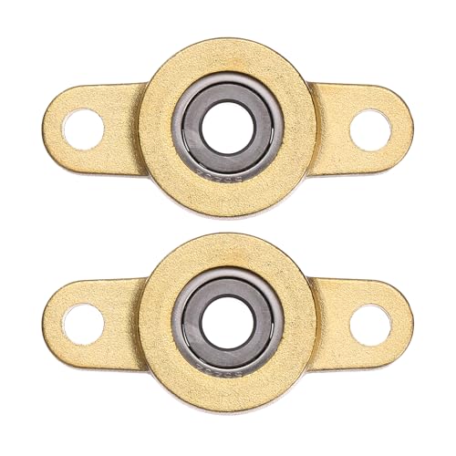uxcell 2Pcs STF06 Pillow Block Bearings 6mm Bore, Copper Housing, ABEC 3 - size: STF06(6mm Shaft)