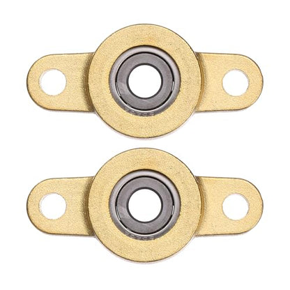 uxcell 2Pcs STF06 Pillow Block Bearings 6mm Bore, Copper Housing, ABEC 3 - size: STF06(6mm Shaft)